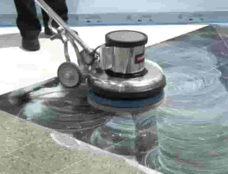 Cleaning and polishing tiles