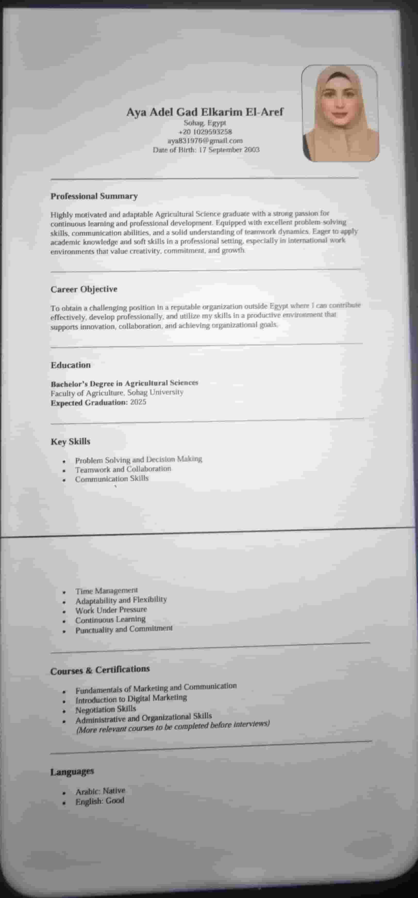 Looking for a job in Doha