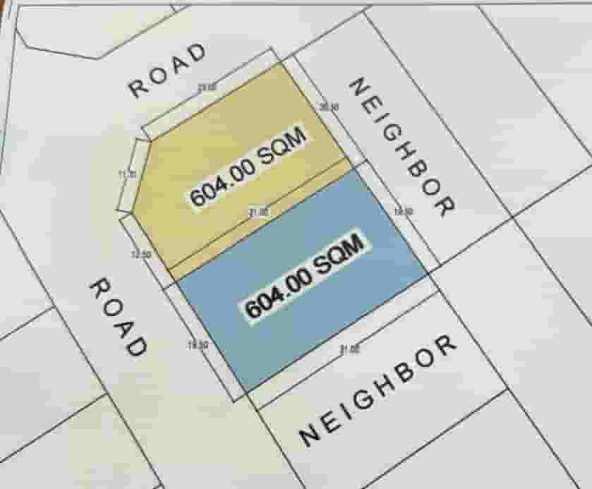 Land for sale in Al Thakhira with areas of 600 m