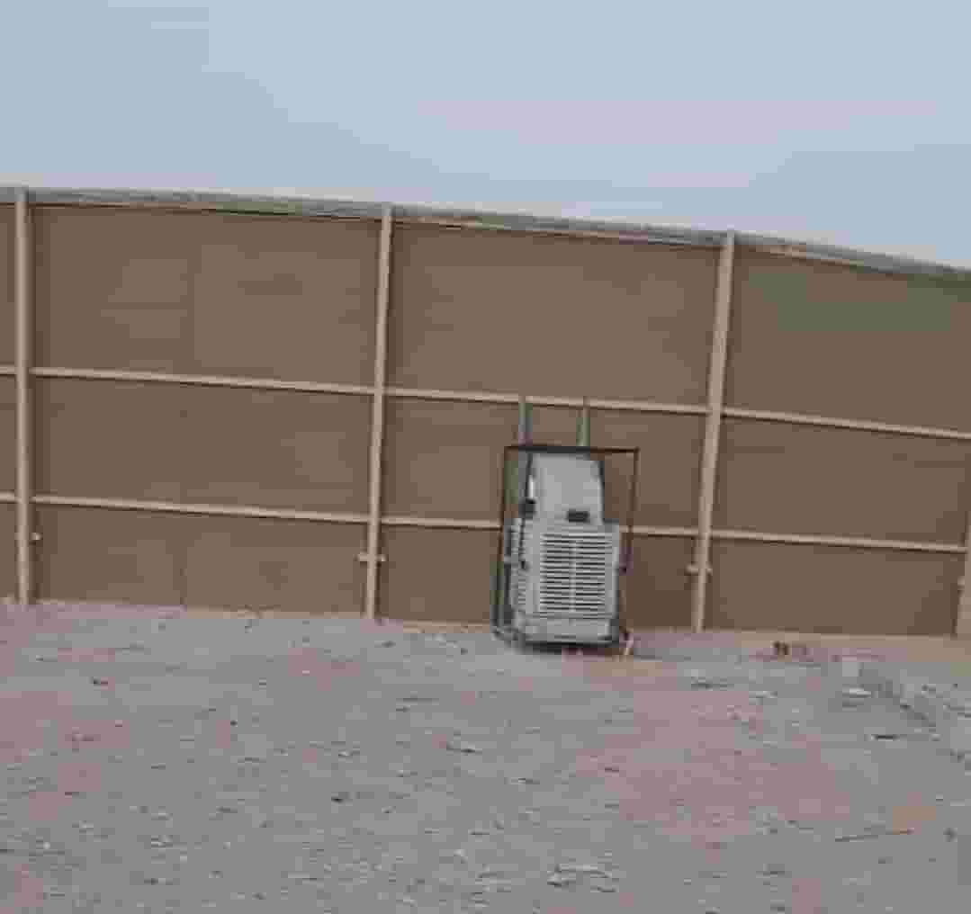 Air conditioning for the horse stable and the falcon arena