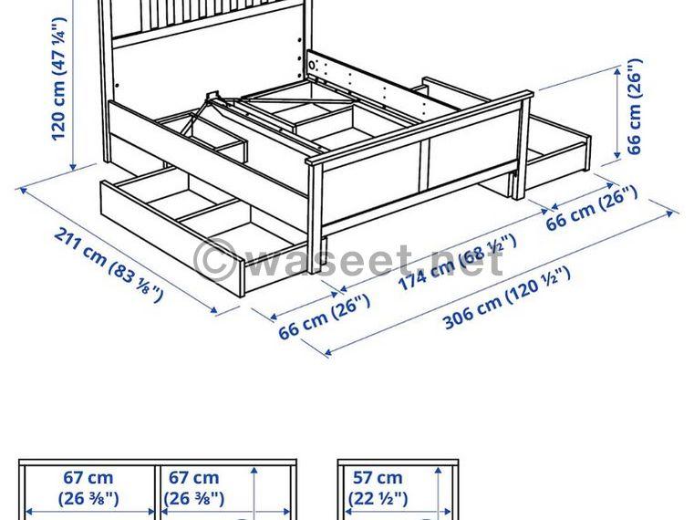 سرير مع وحدات تخزين  3
