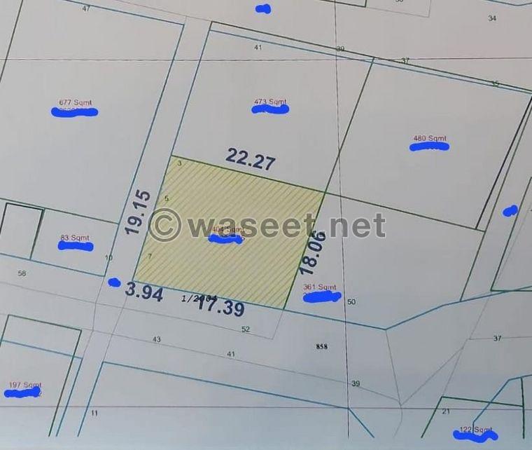For sale, land, 404 square meters, buildings 0