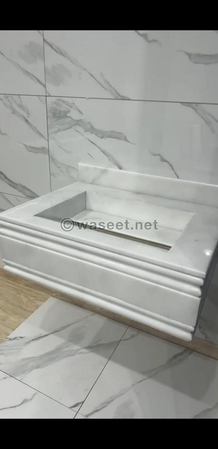 Design and installation of marble sinks 4