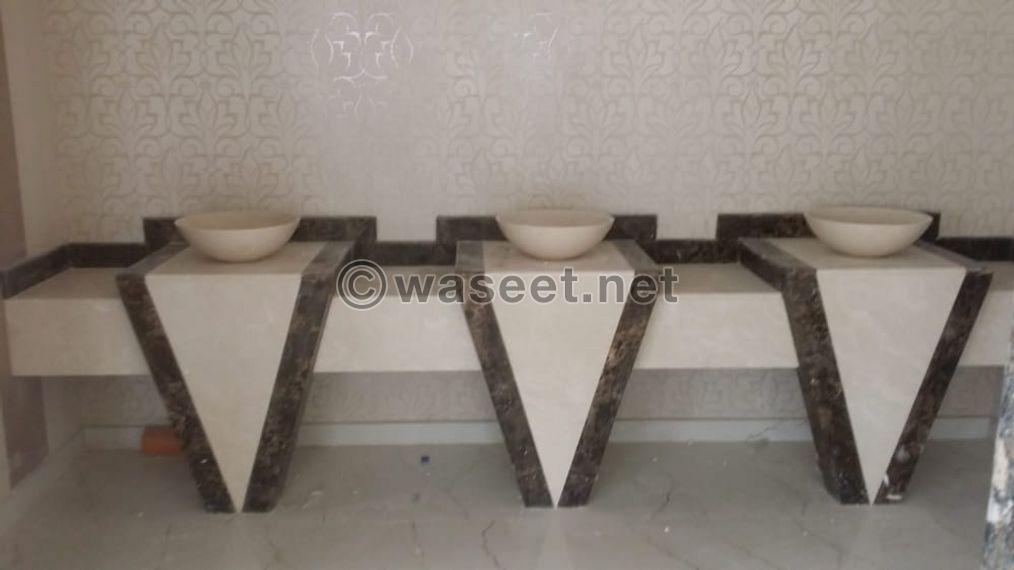 Design and installation of marble sinks 8