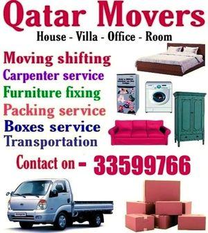 Qatar Movers Packers Company for transporting carpenters