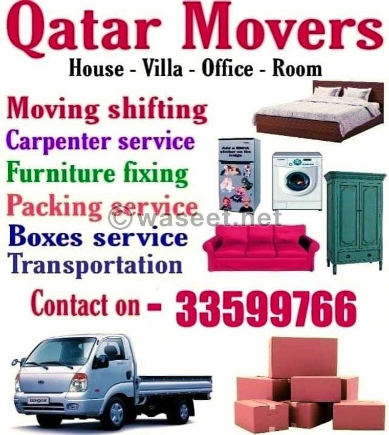 Qatar Movers Packers Company for transporting carpenters 0