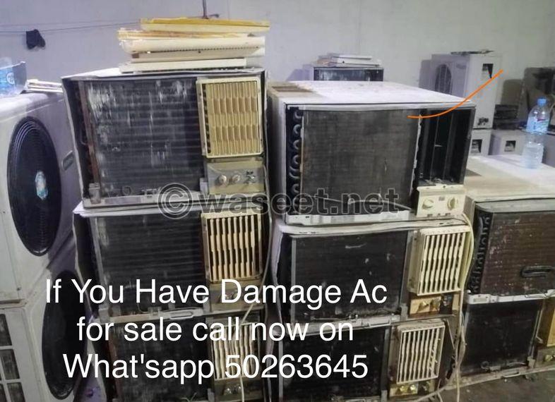 Scrap Ac buying  0