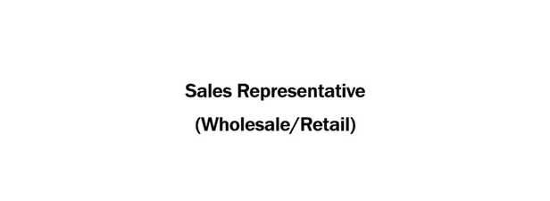 Sales representative required