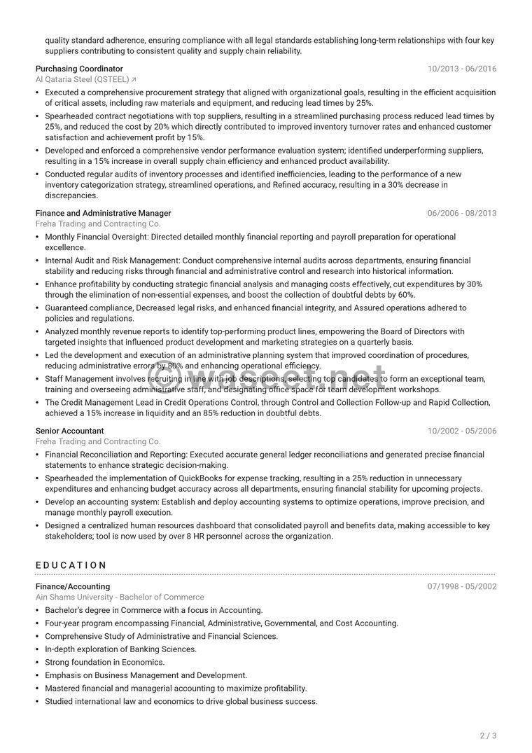 Director of Financial Affairs looking for a job  1