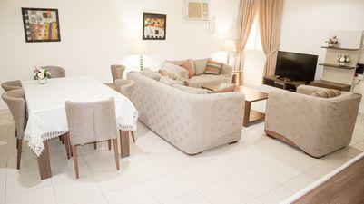 Two rooms and a living room furnished in Doha