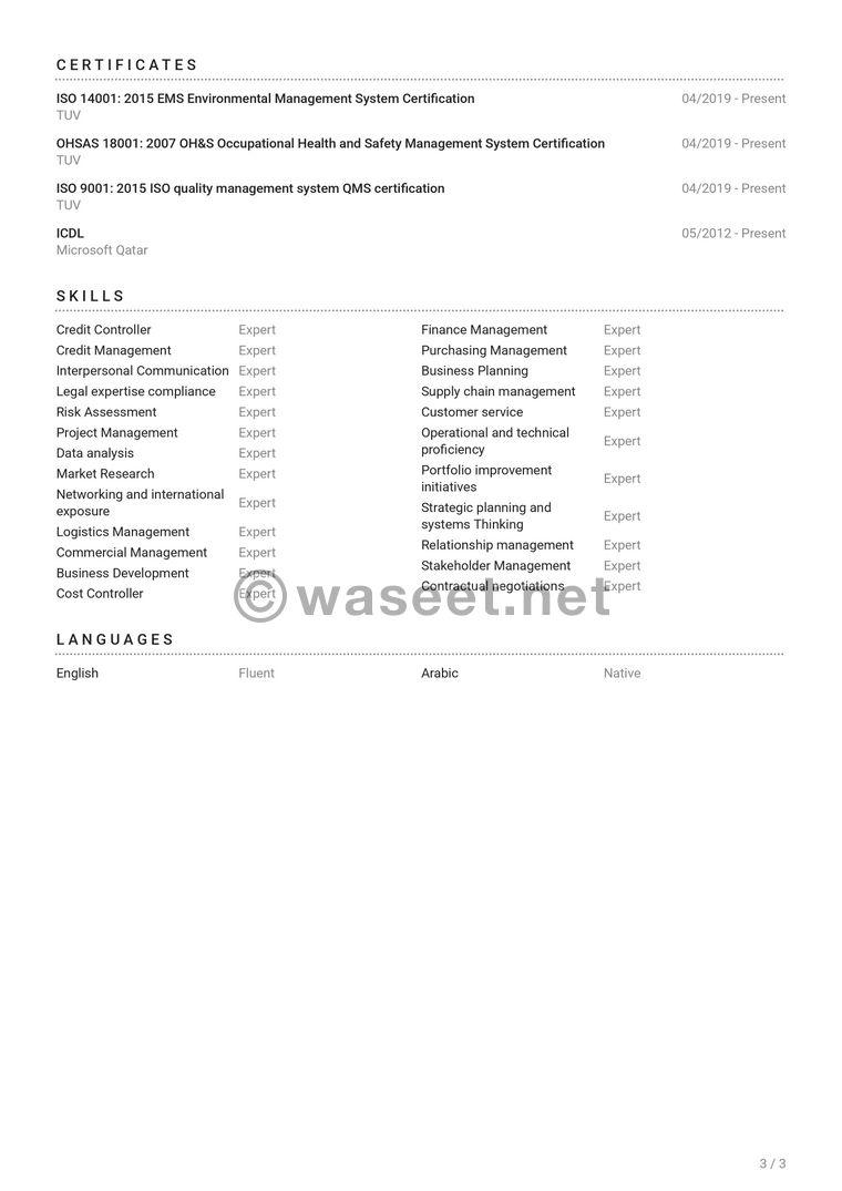 Finance manager looking for a job 2