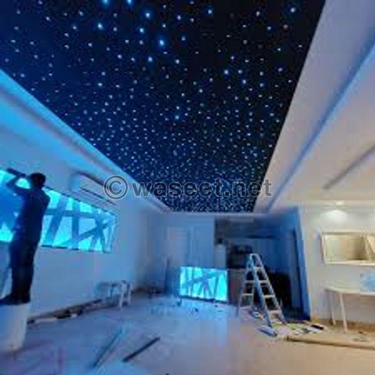 Supply and installation of fiber-optic decorations  4