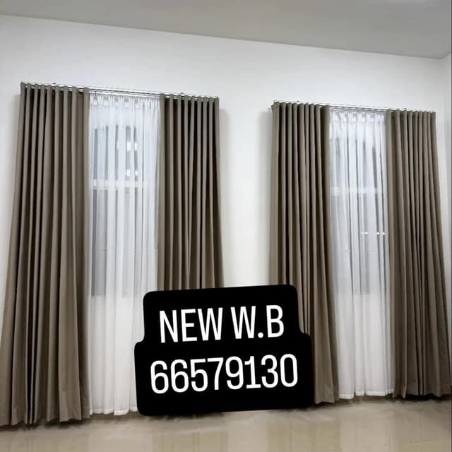CURTAINS AND S P C waterproof floor covering