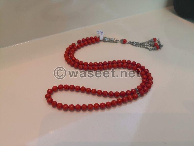 Coral rosary, red color 0
