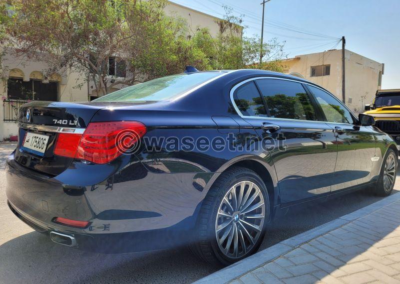 For sale BMW 740 model 2009 2