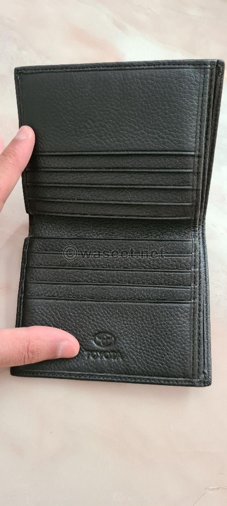 New leather Toyota wallet 1