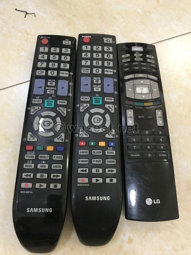 3 TV remotes 0