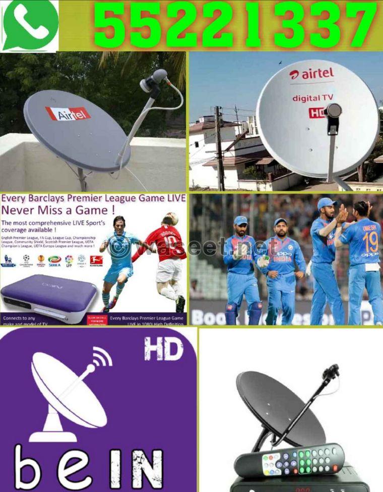 TV channels and all kinds of satellite services 0