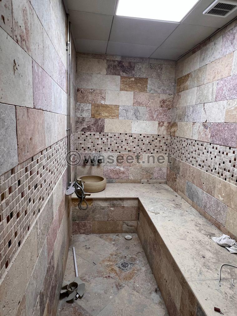 A service villa for rent in Duhail with a swimming pool  6