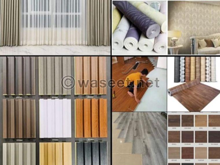 Custom carpets, curtains, parquet, wallpaper and sofas 5