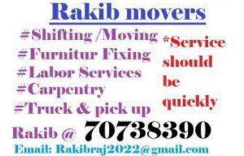 For furniture moving services 