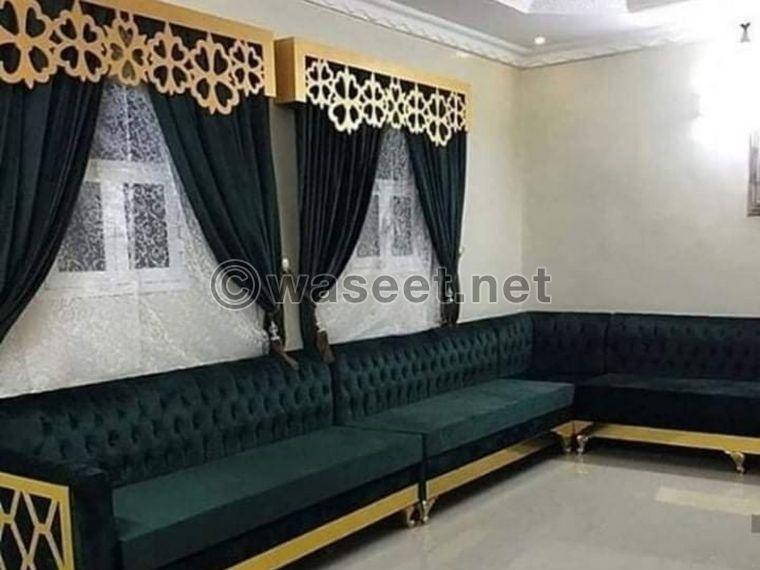 Sofa & curtain shop / new make anywhere qatar 0