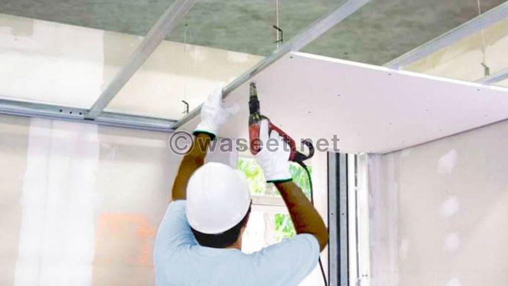  All types of gypsum board and partition  2
