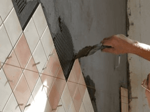 Installing tiles and marble 