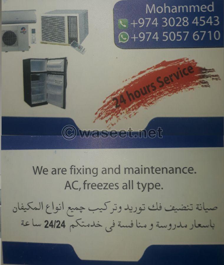 Air Condition & freezes maintinence 0