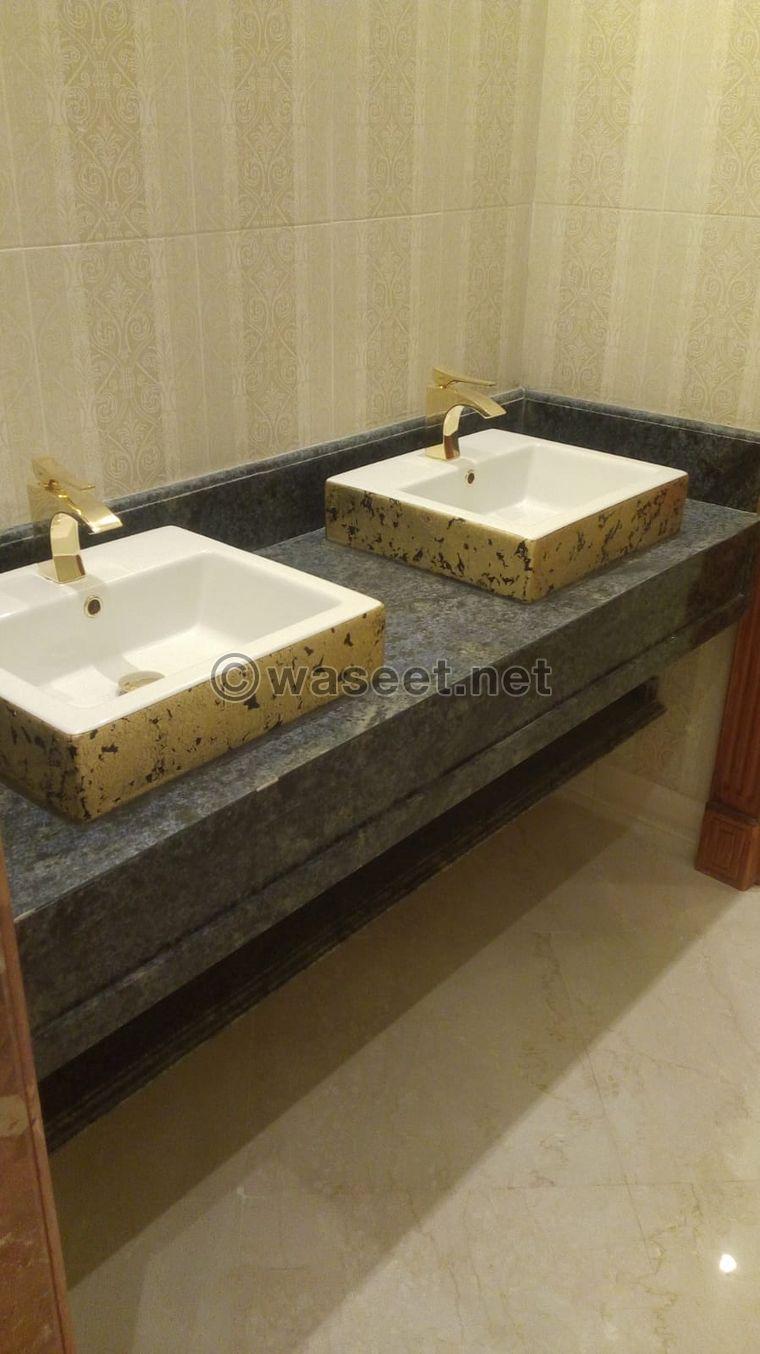 Installation and manufacture of washbasins and kitchens with stairs 1