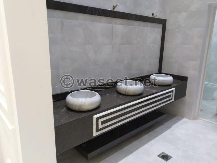 Installation and manufacture of washbasins and kitchens with stairs 7