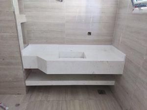 Installation and manufacture of washbasins and kitchens with stairs